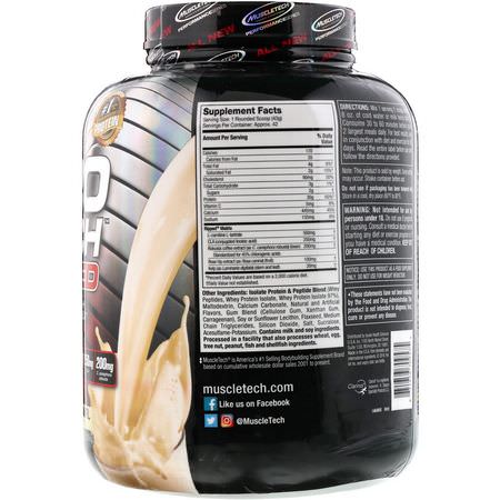 Muscletech, Nitro Tech Ripped, Ultimate Protein + Weight Loss Formula, French Vanilla Swirl, 4 lbs (1.81 kg):النظام الغذائي, ال,زن