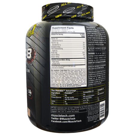 Muscletech, Performance Series, Phase8, Multi-Phase 8-Hour Protein, Cookies and Cream, 4.60 lbs (2.09 kg):البر,تين, التغذية الرياضية