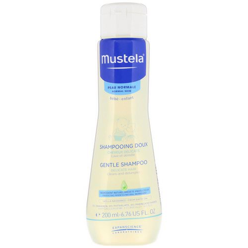 Mustela, Baby, Gentle Shampoo, For Delicate Hair, 6.76 fl oz (200 ml) فوائد