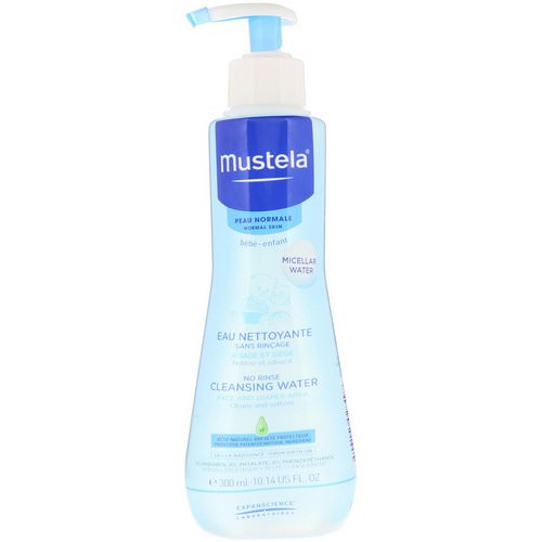 Mustela, Baby, No Rinse Cleansing Water, For Normal Skin, 10.14 fl oz (300 ml) فوائد