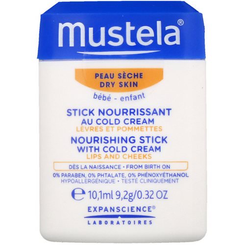 Mustela, Baby, Nourishing Stick With Cold Cream, For Dry Skin, 0.32 fl (10.1 ml) فوائد