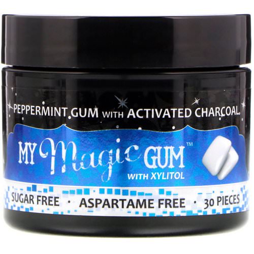 My Magic Mud, My Magic Gum with Xylitol and Activated Charcoal, Peppermint, 30 Pieces فوائد