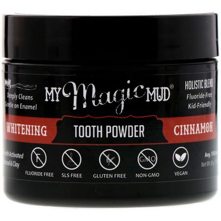 My Magic Mud Whitening Fluoride Free - خالٍ من الفل,رايد, تبييض, معج,ن الأسنان, العناية بالفم