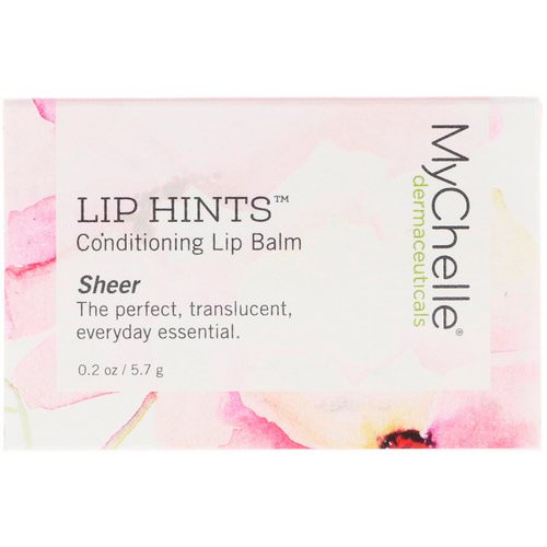 MyChelle Dermaceuticals, Lip Hints Conditioning Lip Balm, Sheer, 0.2 oz (5.7 g) فوائد