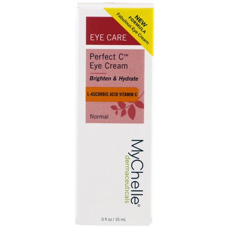 MyChelle Dermaceuticals, Perfect C Eye Cream, .5 fl oz (15 ml):فيتامين C, كريمات العين