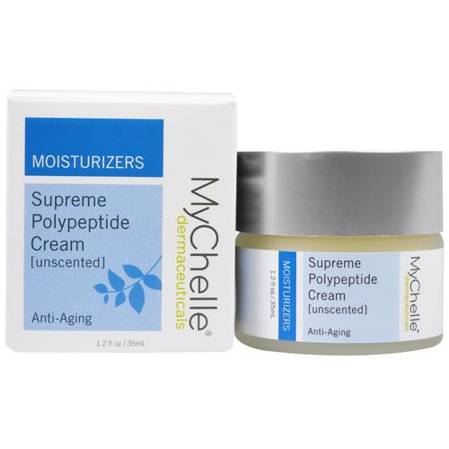 MyChelle Dermaceuticals, Supreme Polypeptide Moisturizers, Cream Unscented, 1.2 fl oz (35 ml) فوائد