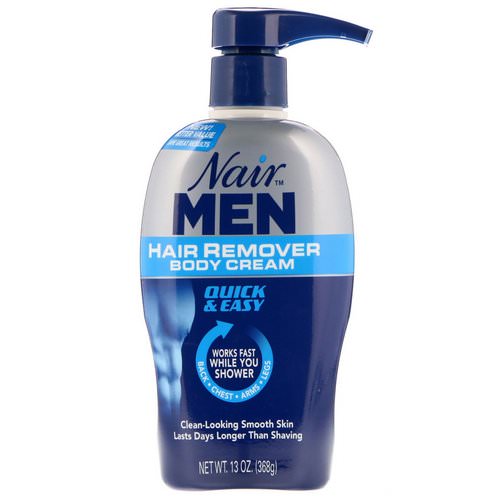 Nair, For Men, Hair Remover Body Cream, Back, Chest, Arms and Legs, 13 oz (368 g) فوائد