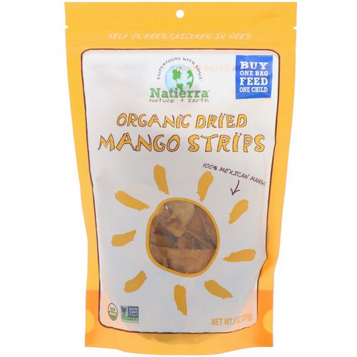 Natierra, Organic Dried, Mango Strips, 8 oz (227 g) فوائد