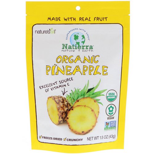 Natierra, Organic Freeze-Dried, Pineapples, 1.5 oz (43 g) فوائد