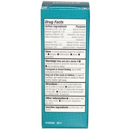 NatraBio, Adrenal Support, 1 fl oz (30 ml):الغدة الكظرية, المكملات الغذائية