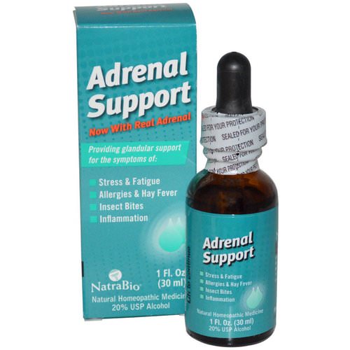 NatraBio, Adrenal Support, 1 fl oz (30 ml) فوائد