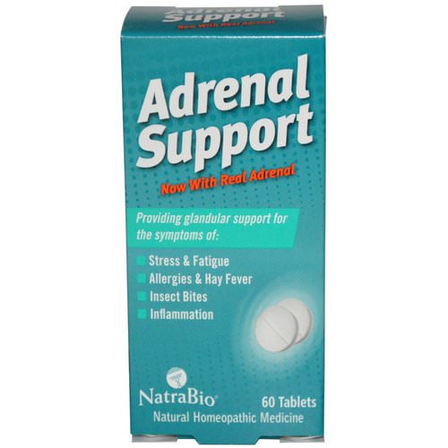 NatraBio, Adrenal Support, 60 Tablets فوائد