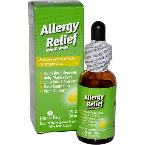 NatraBio, Allergy Relief, Non-Drowsy, 1 fl oz (30 ml) فوائد