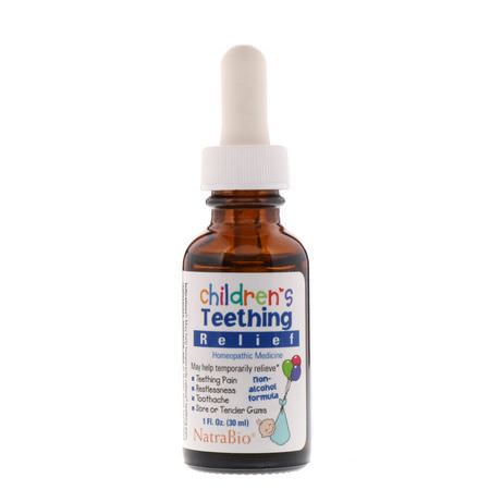 NatraBio Teething Herbal Remedies Children's Homeopathy - المعالجة المثلية للأطفال, أعشاب الأطفال, المعالجة المثلية, الأعشاب