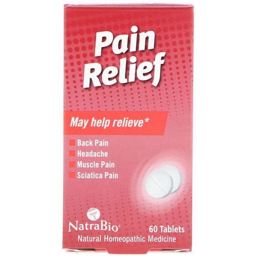 NatraBio, Pain Relief, 60 Tablets فوائد