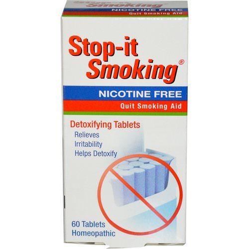 NatraBio, Stop-it Smoking, Detoxifying Tablets, Nicotine Free, 60 Tablets فوائد