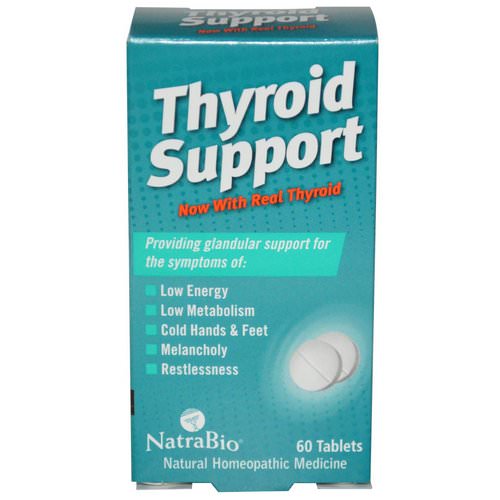 NatraBio, Thyroid Support, 60 Tablets فوائد