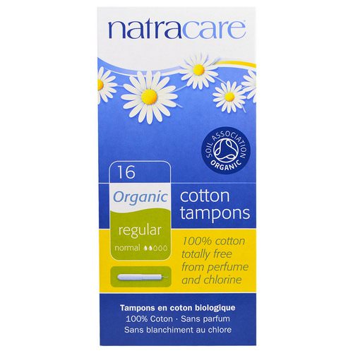 Natracare, Organic Cotton Tampons, Regular, 16 Tampons فوائد