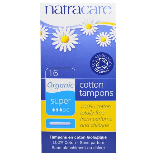 Natracare, Organic Cotton Tampons, Super, 16 Tampons فوائد