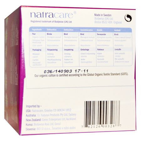 Natracare, Organic & Natural Ultra Extra Pads, Super, 10 Pads:,سادات يمكن التخلص منها,سادات أنث,ية