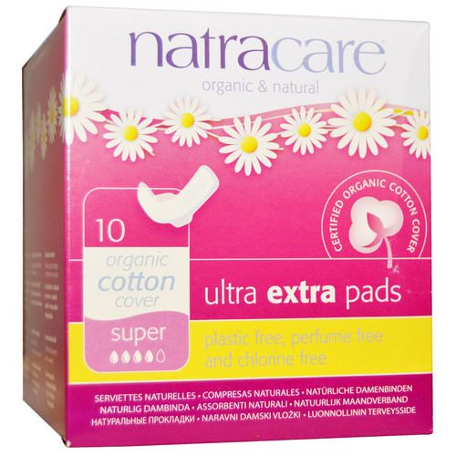 Natracare, Organic & Natural Ultra Extra Pads, Super, 10 Pads فوائد