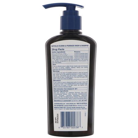 Natralia, Eczema & Psoriasis Wash & Shampoo, 7 fl oz (200 ml):الصدفية, علاج الجلد
