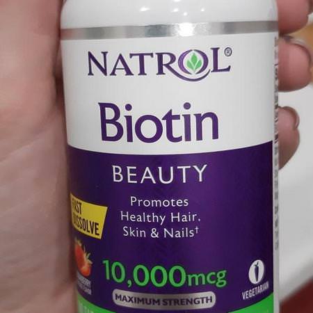 Natrol Biotin - البي,تين, الأظافر, الجلد, الشعر