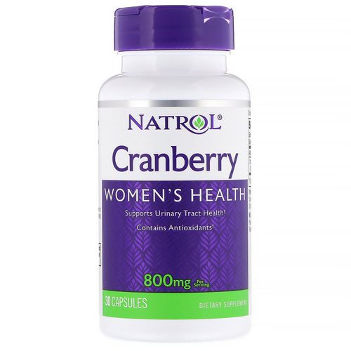 Natrol, Cranberry, 800 mg, 30 Capsules فوائد