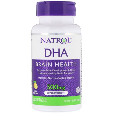 Natrol DHA - DHA, Omegas EPA DHA, زيت السمك, المكملات الغذائية