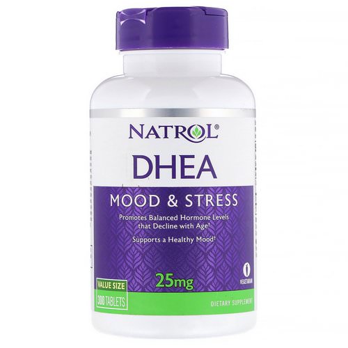 Natrol, DHEA, 25 mg, 300 Tablets فوائد