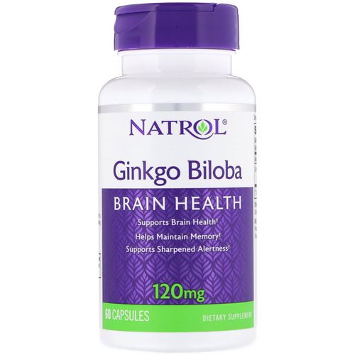 Natrol, Ginkgo Biloba, 120 mg, 60 Capsules فوائد