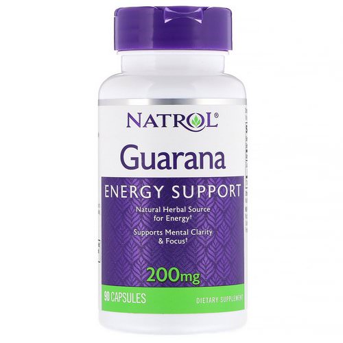 Natrol, Guarana, 200 mg, 90 Capsules فوائد