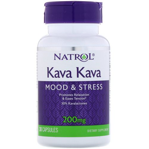 Natrol, Kava Kava, 200 mg, 30 Capsules فوائد