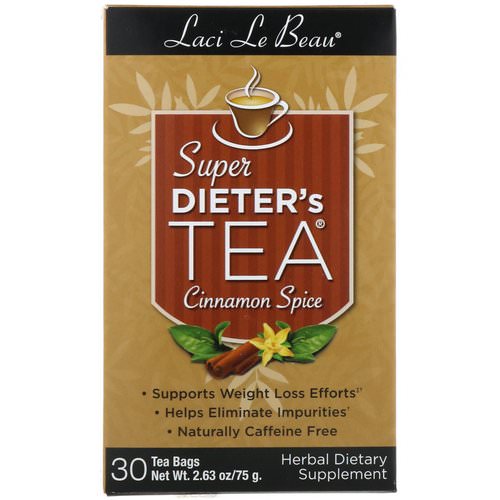 Natrol, Laci Le Beau, Super Dieter's Tea, Cinnamon Spice, 30 Tea Bags, 2.63 oz (75 g) فوائد