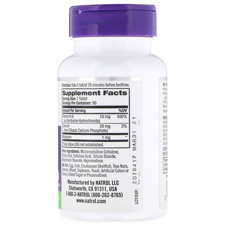 Natrol, Melatonin, 1 mg, 90 Tablets:الميلات,نين, الن,م