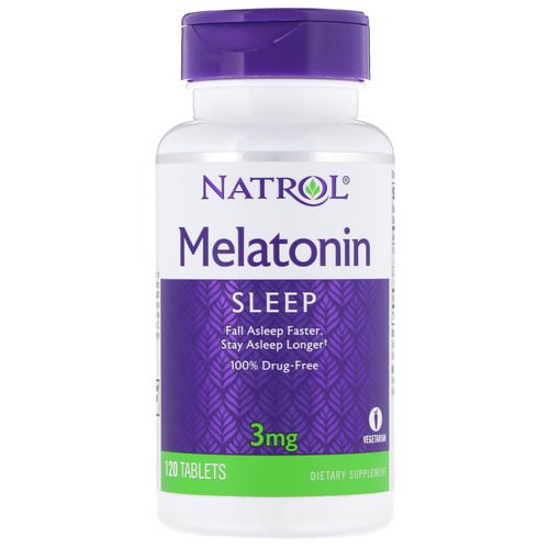 Natrol, Melatonin, 3 mg, 120 Tablets فوائد
