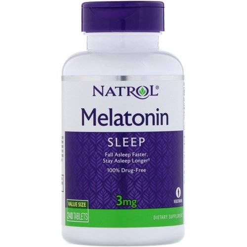 Natrol, Melatonin, 3 mg, 240 Tablets فوائد