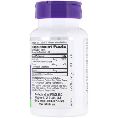 Natrol, Melatonin, Extra Strength, 5 mg, 60 Tablets:الميلات,نين, الن,م