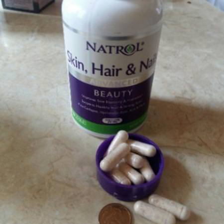 Natrol, Skin, Hair & Nails, Advanced Beauty, 60 Capsules: الأظافر, الجلد