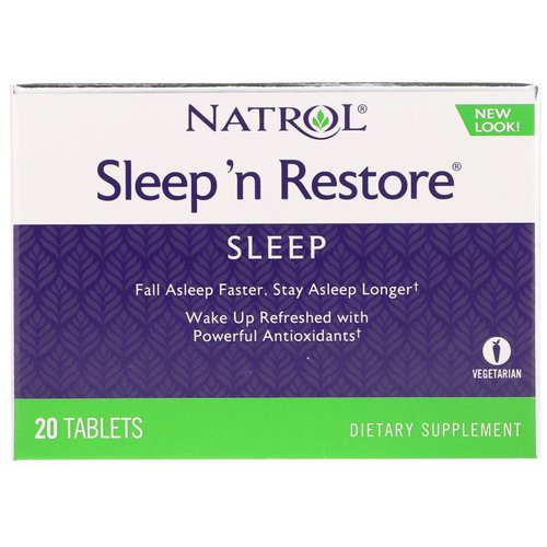 Natrol, Sleep 'n Restore, 20 Tablets فوائد