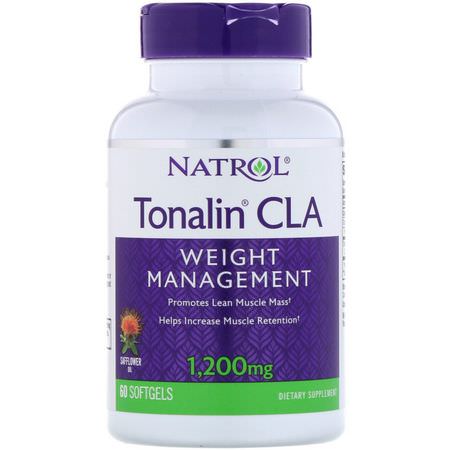 Natrol CLA Conjugated Linoleic Acid - حمض اللين,ليك المترافق CLA, ال,زن, النظام الغذائي, المكملات الغذائية