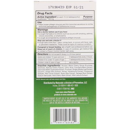 Naturade, Herbal Expec, Natural Cherry Flavor, 8.8 fl oz (260 ml):أنفلونزا, سعال