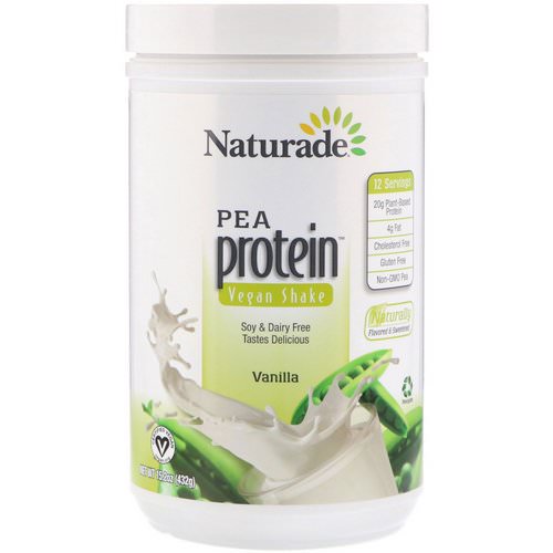 Naturade, Pea Protein Vegan Shake, Vanilla, 15.2 oz (432 g) فوائد