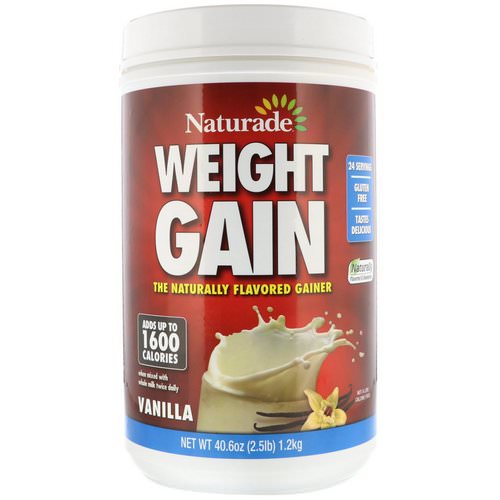 Naturade, Weight Gain, Vanilla, 2.5 lbs (40.6 oz) فوائد