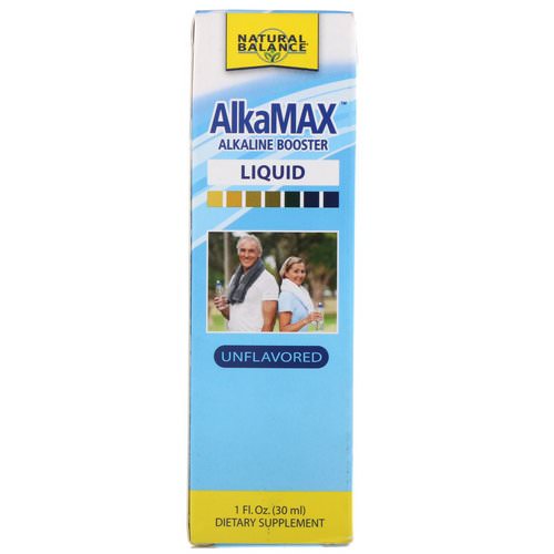 Natural Balance, AlkaMax, Alkaline Booster Liquid, Unflavored, 1 fl oz (30 ml) فوائد
