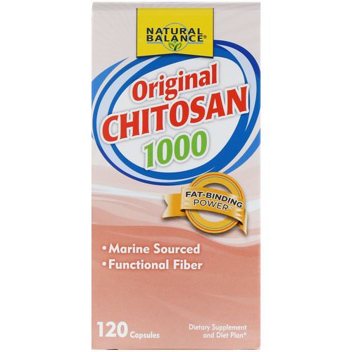 Natural Balance, Original Chitosan, 1,000 mg, 120 Capsules فوائد