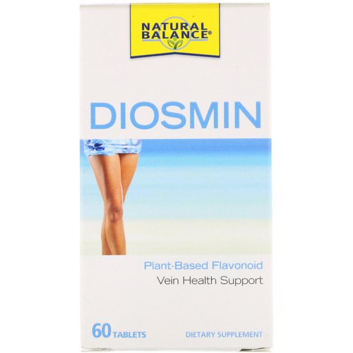 Natural Balance, Diosmin, Vein Health Support, 60 Tablets فوائد