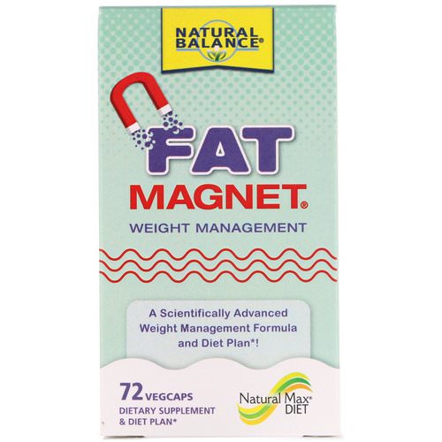 Natural Balance, Fat Magnet, Weight Management, 72 Vegcaps فوائد