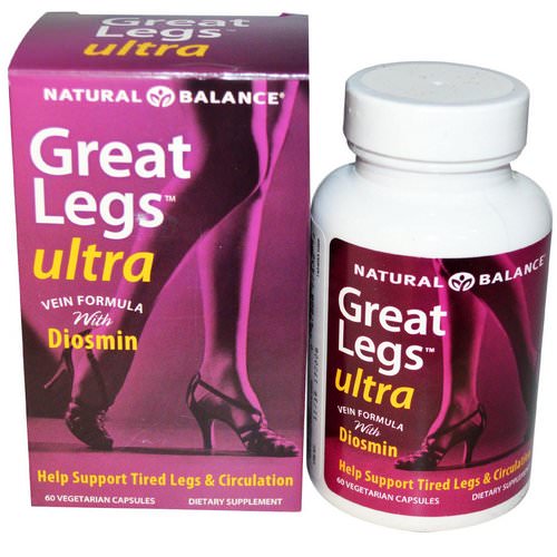 Natural Balance, Great Legs, Ultra Vein Formula, 60 Veggie Caps فوائد