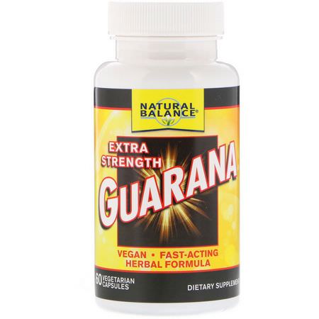 Natural Balance Guarana Herbal Formulas - عشبي, Guarana, المعالجة المثلية, الأعشاب